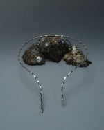 Load image into Gallery viewer, Sterling silver necklet sitting on top of a sculpture made of oysters
