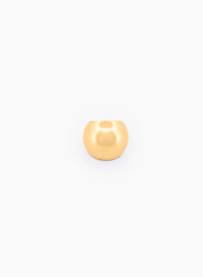 Gold sphere ear cuff lightweight design