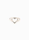 Handcrafted sterling silver minimal heart ring with split shoulders, fine silver ring made in Sydney Australia
