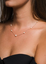 Load image into Gallery viewer, No. 105 | Ancient Pearl Necklace | Sterling Silver &amp; 9kt Gold
