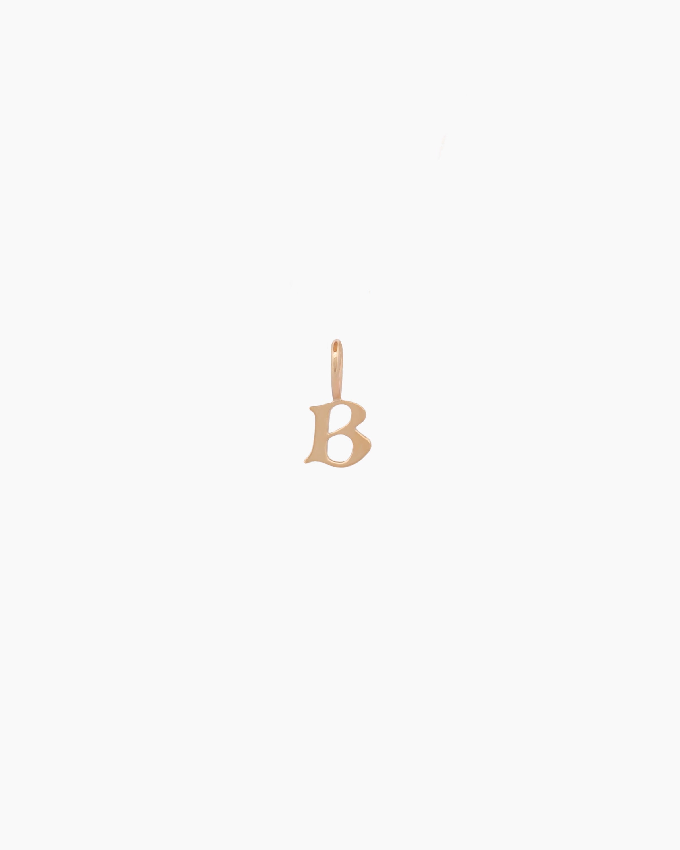 Gothic Letter Necklace | 9kt Gold
