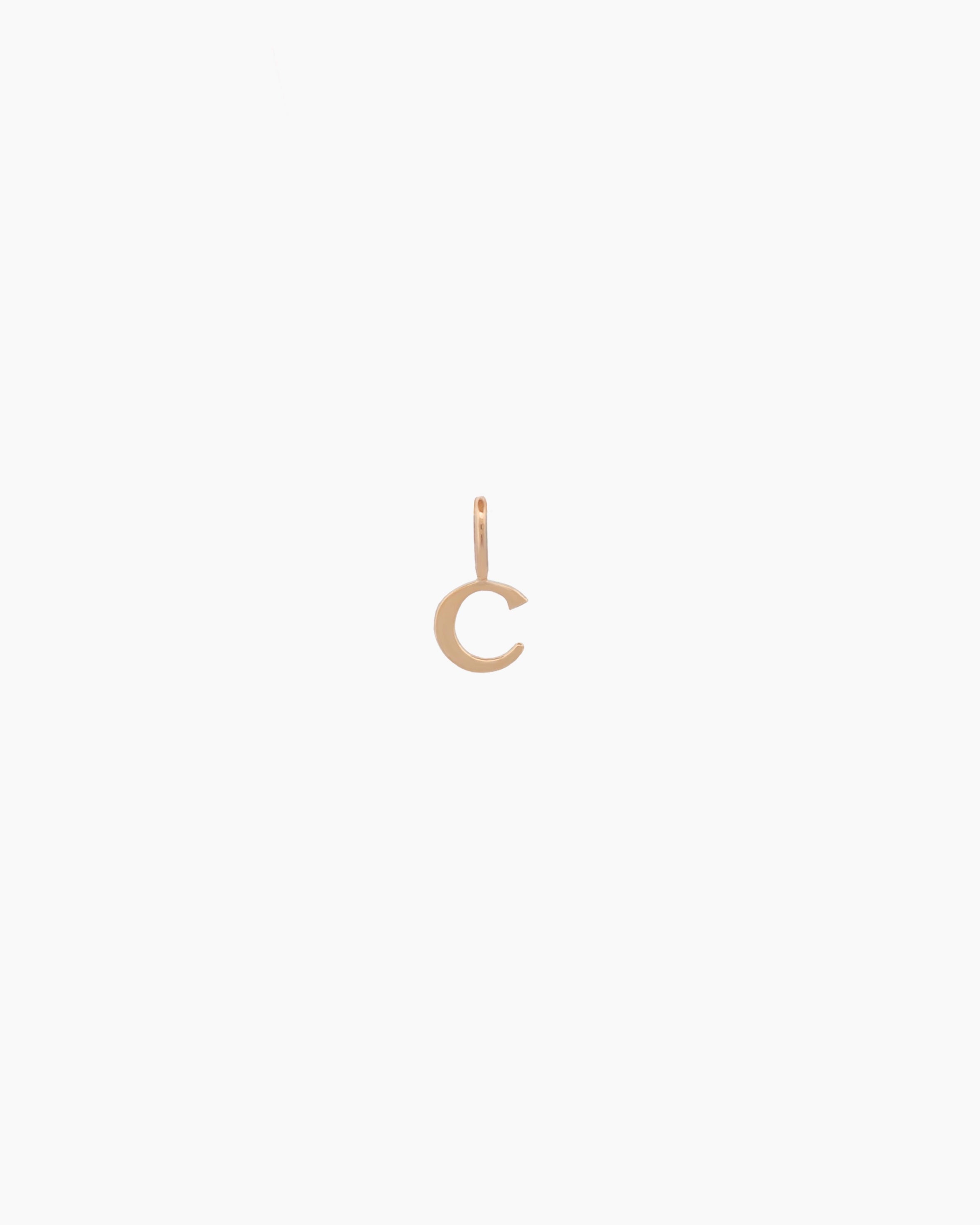 Gothic Letter Necklace | 9kt Gold