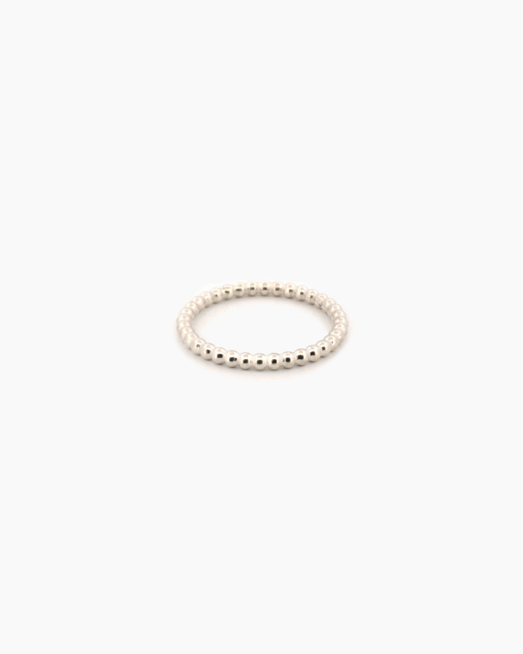 Handcrafted sterling silver dewdrop ring with sphere accents, fine silver ring made in Sydney Australia