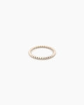 Handcrafted sterling silver dewdrop ring with sphere accents, fine silver ring made in Sydney Australia