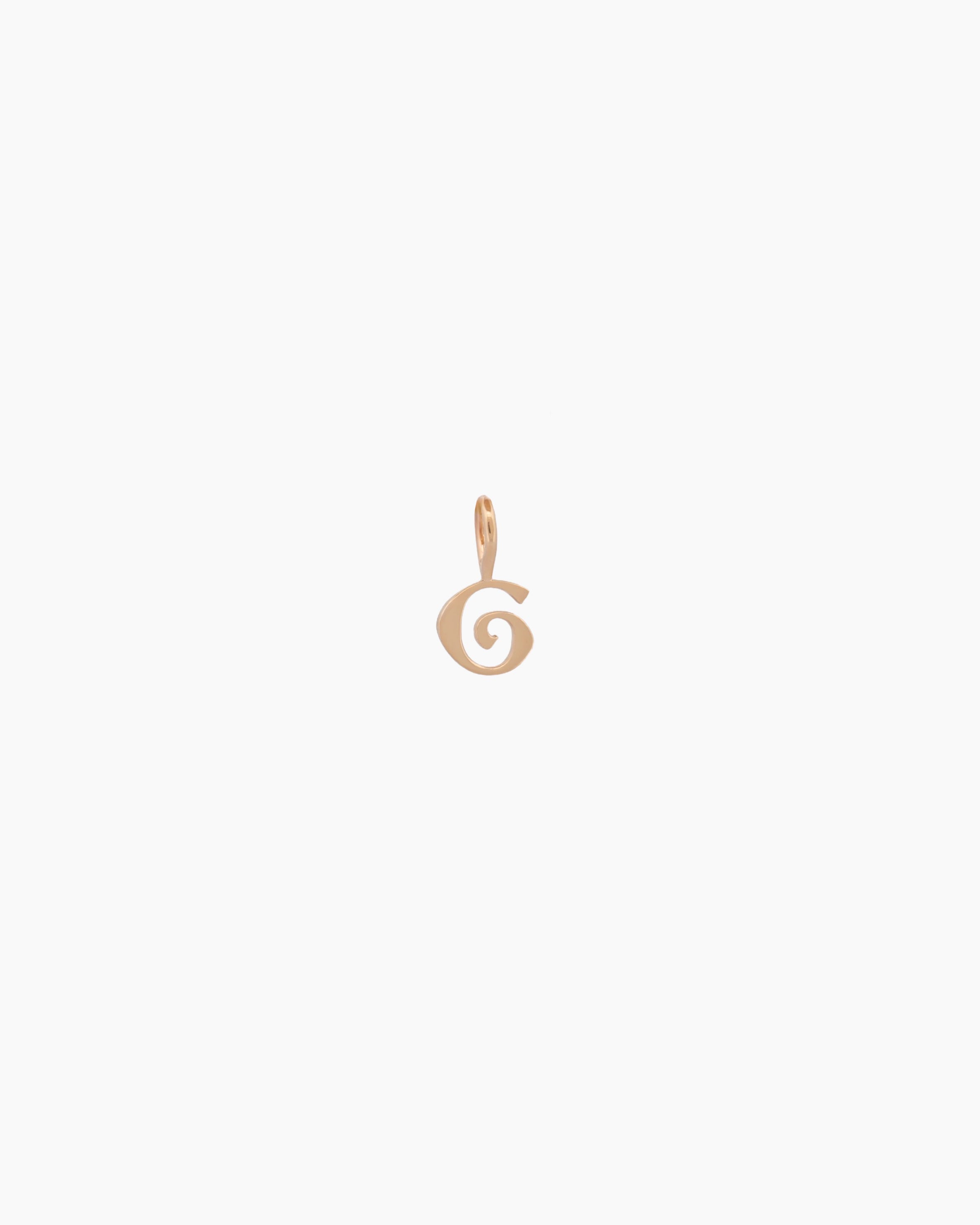 Gothic Letter Necklace | 9kt Gold