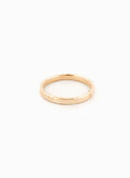 Handcrafted 9kt yellow gold hammer-textured band ring, light-reflecting fine gold ring made in Sydney Australia