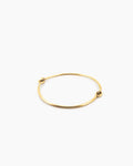 Handcrafted 9kt gold hinged bangle with articulating mechanism, fine gold bracelet made in Sydney Australia