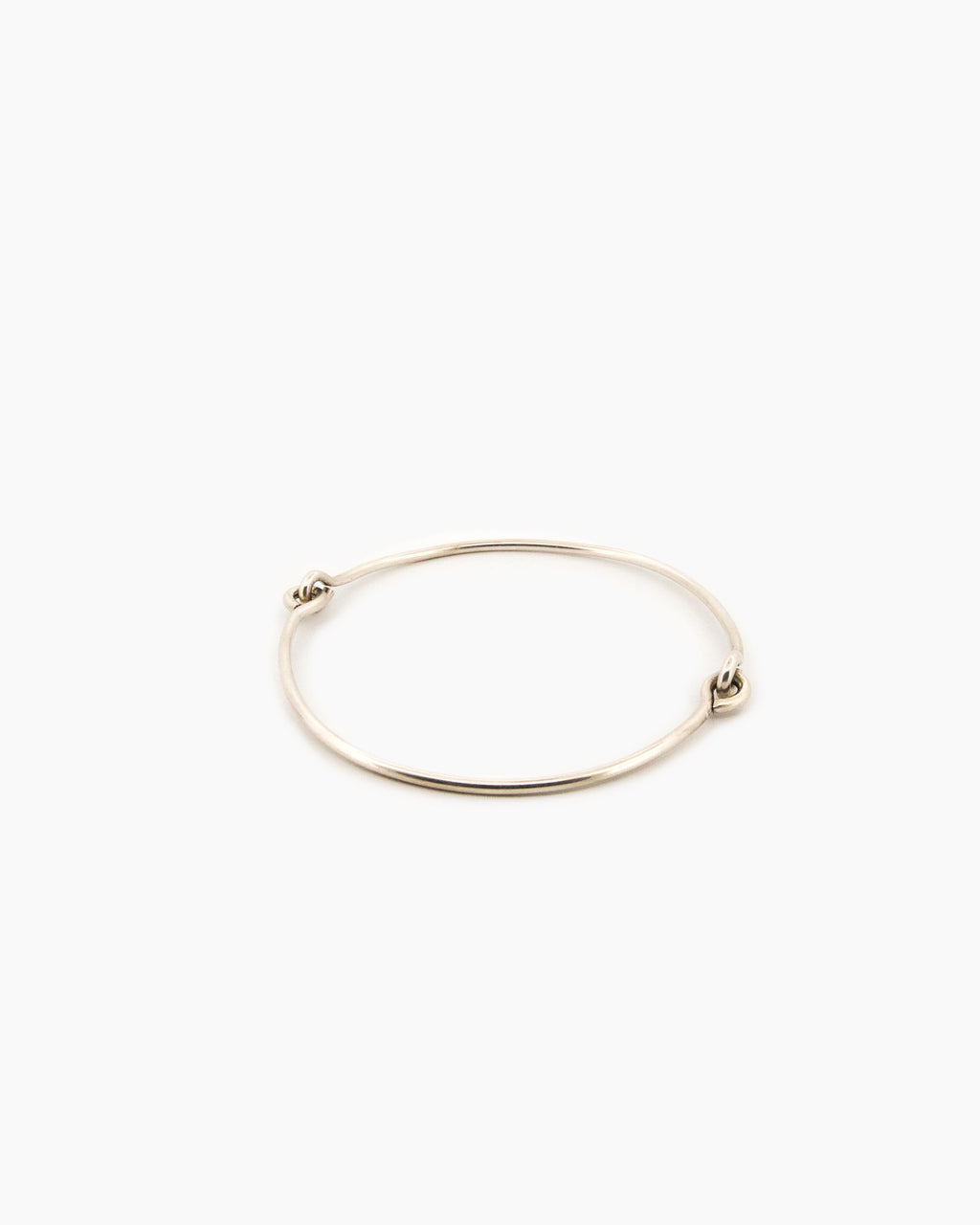 Handcrafted sterling silver hinged bangle with articulating mechanism, fine silver bracelet made in Sydney Australia