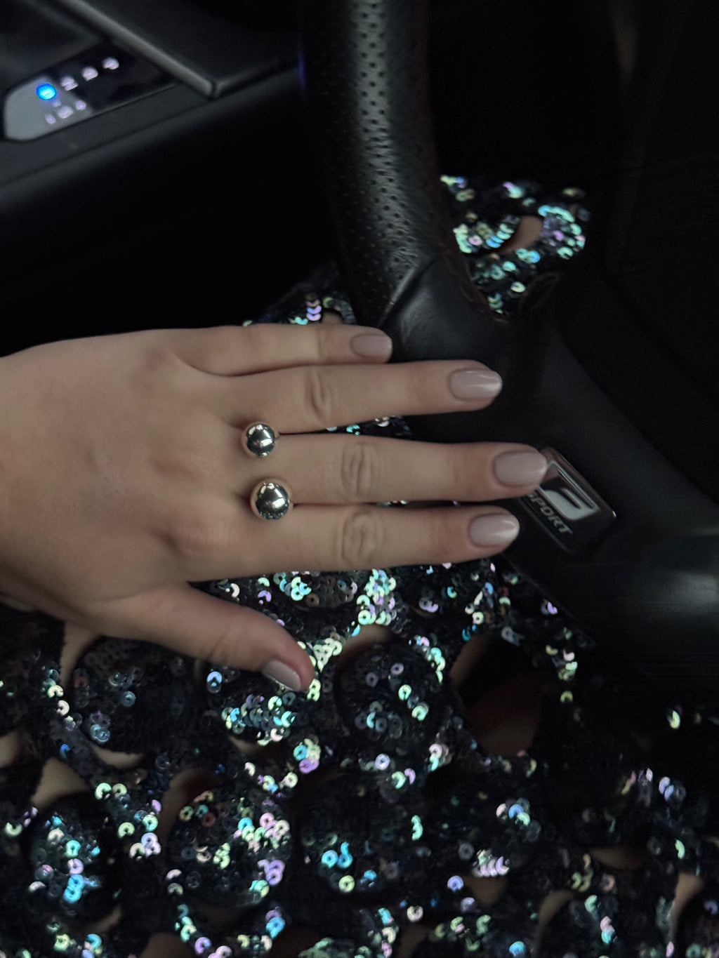Floating Orbs Ring | Sterling Silver | No. 110