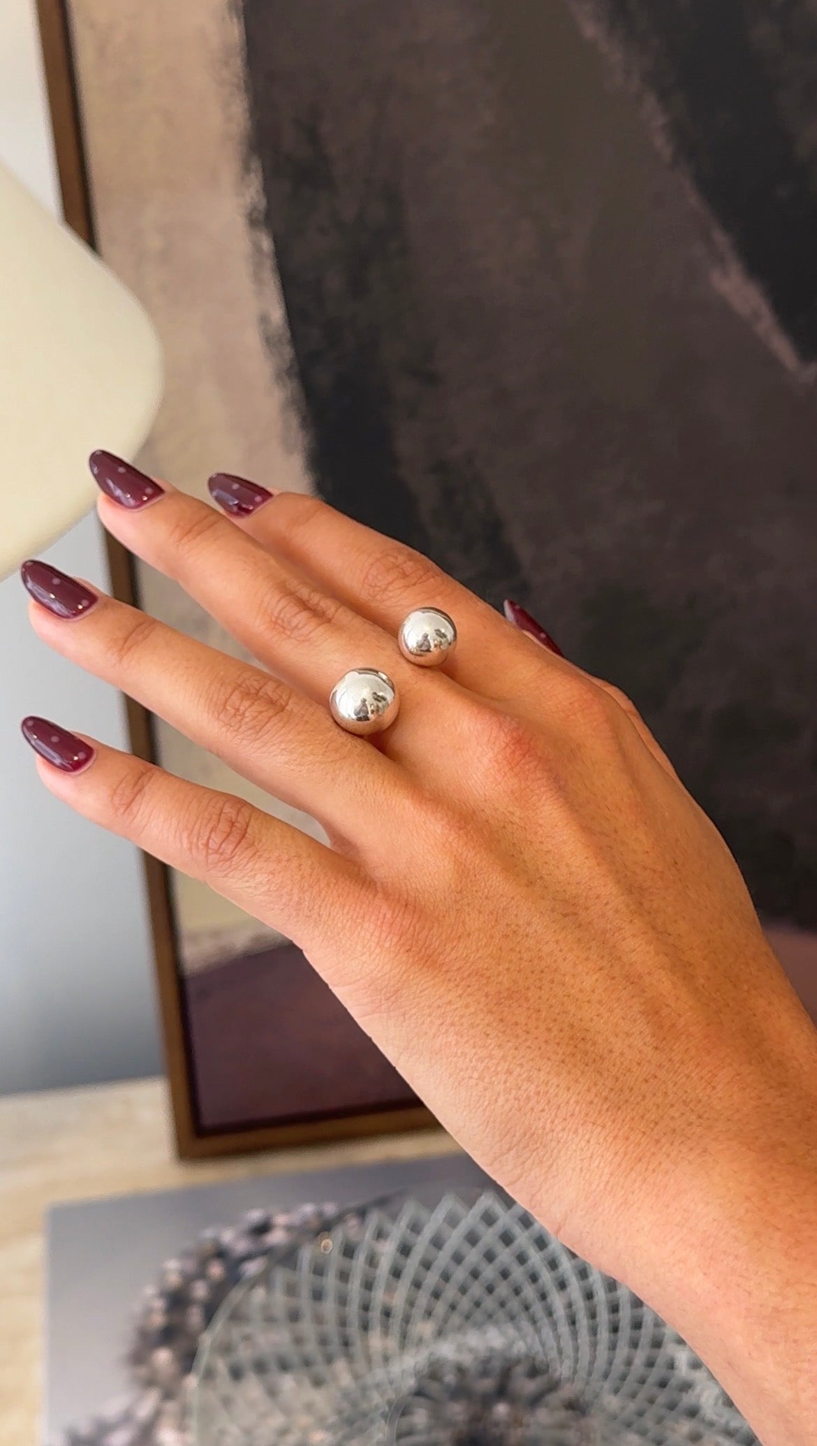 Floating Orbs Ring | Sterling Silver | No. 110