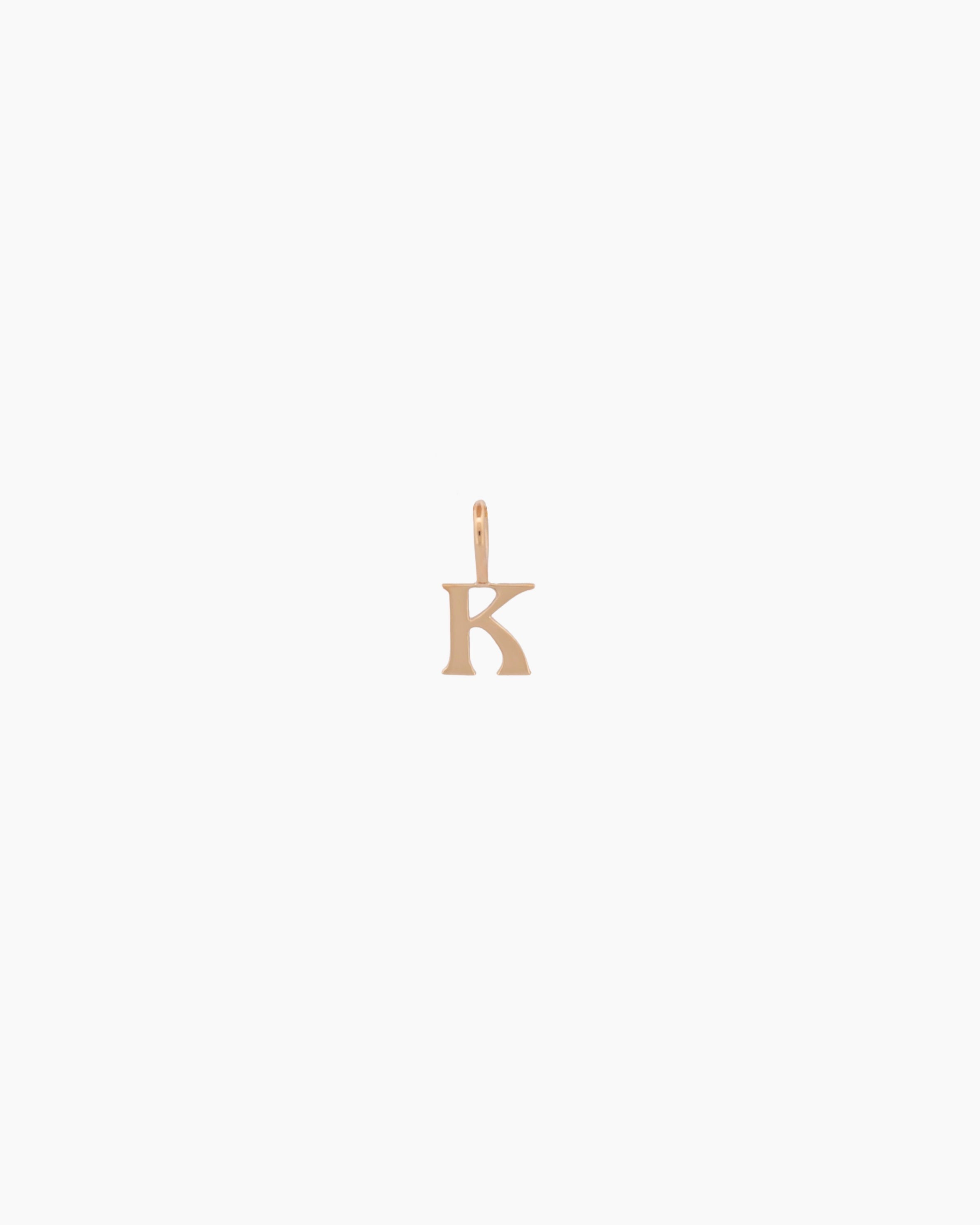 Gothic Letter Necklace | 9kt Gold