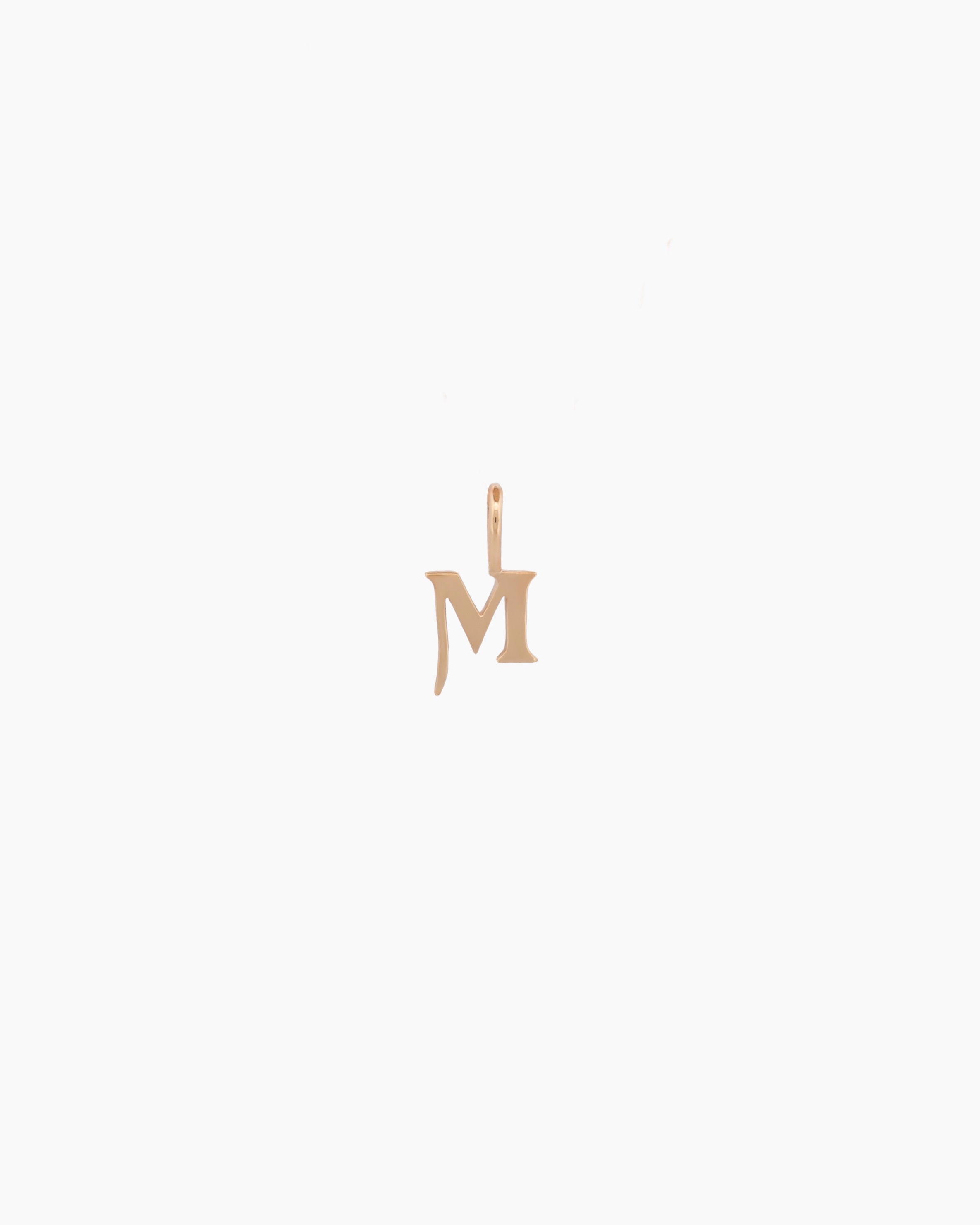 Gothic Letter Necklace | 9kt Gold