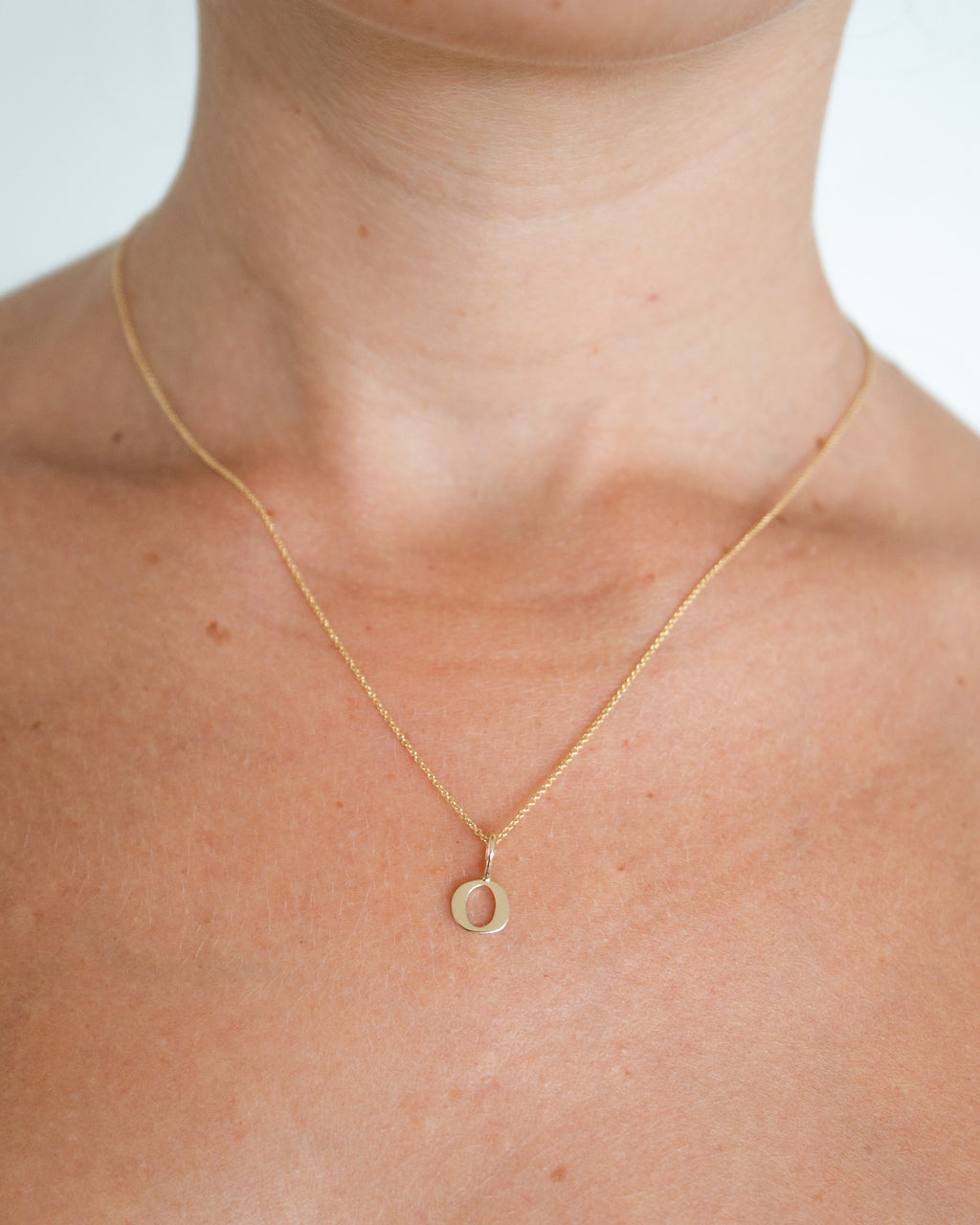 Gothic Letter Necklace | 9kt Gold