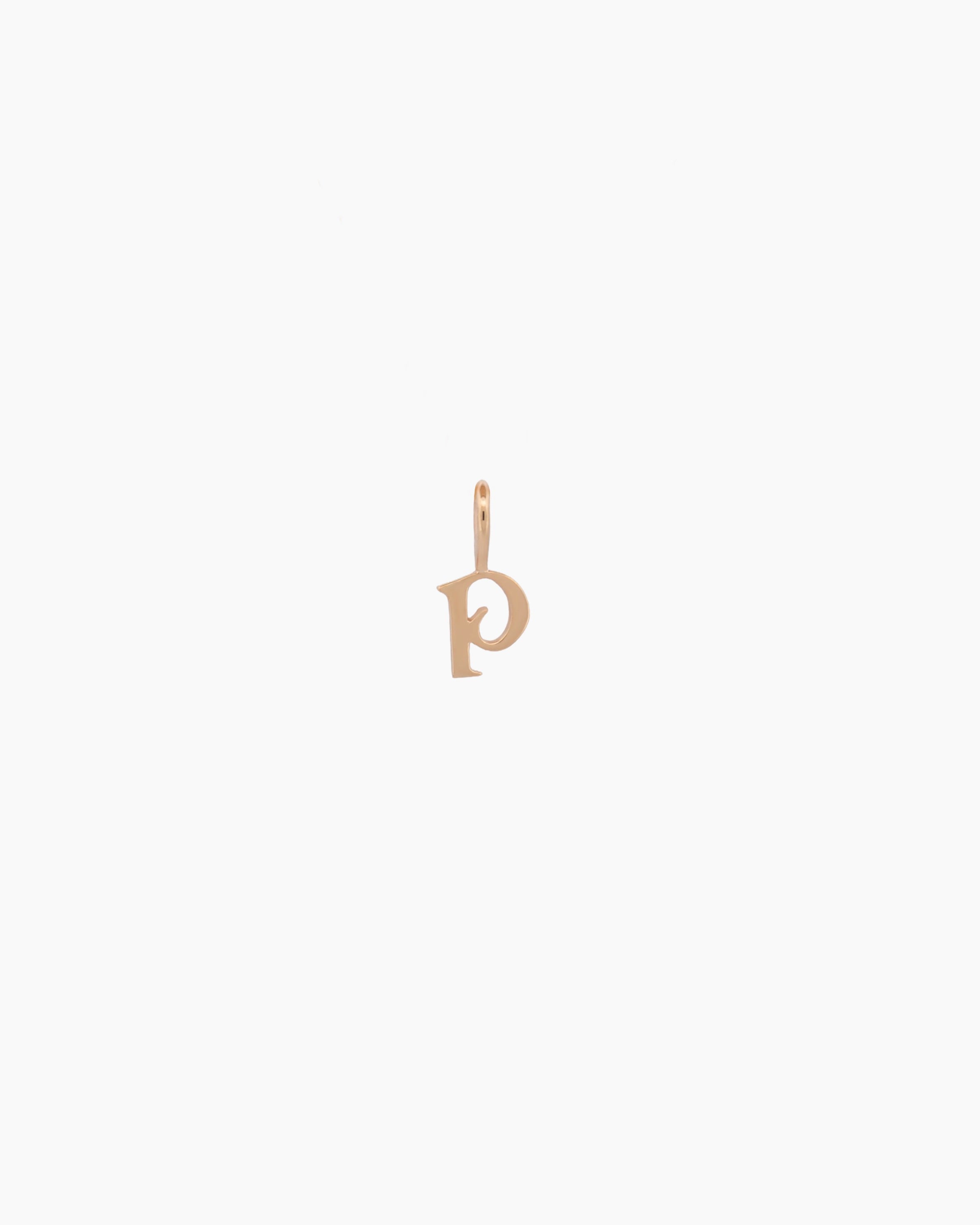 Gothic Letter Necklace | 9kt Gold