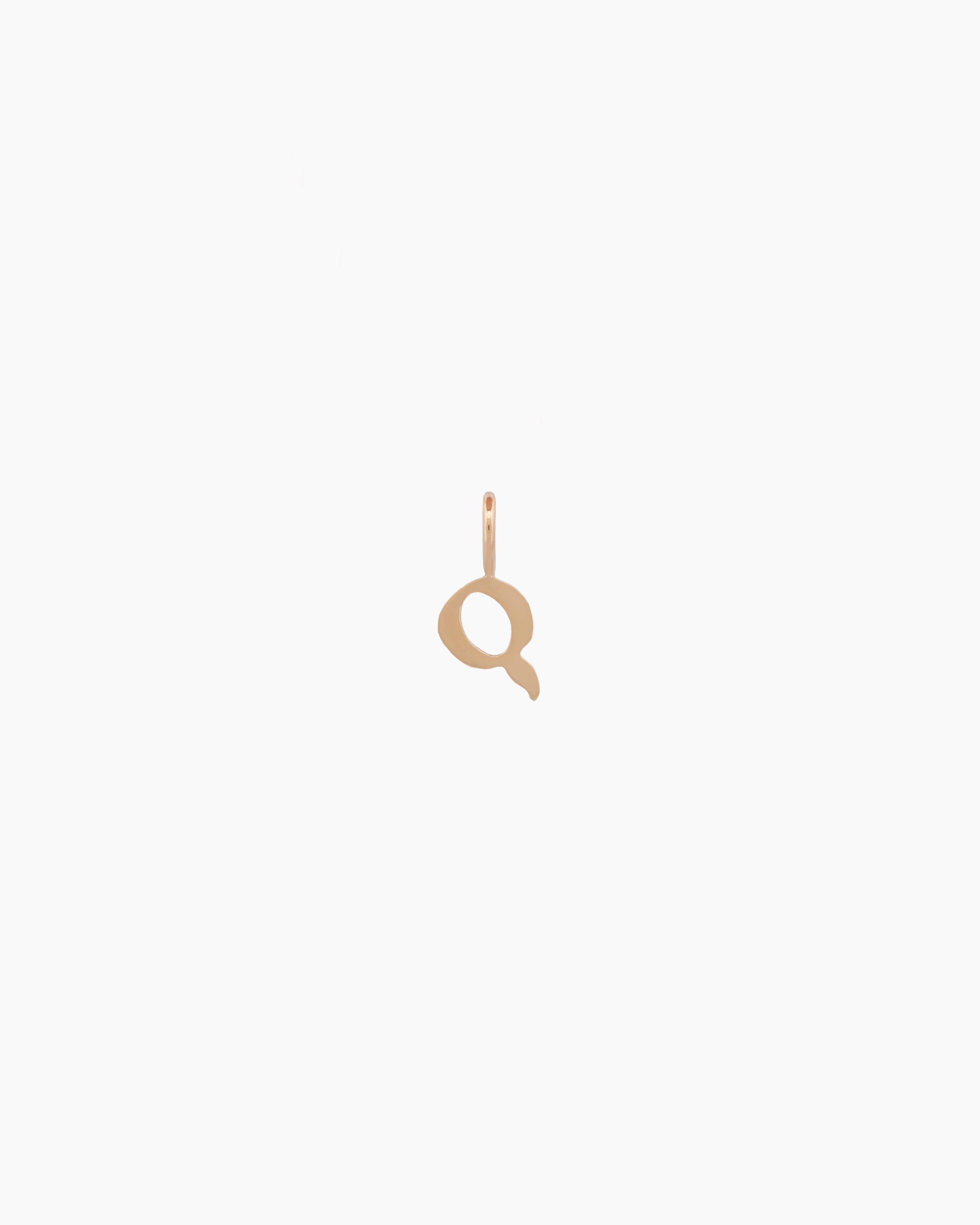 Gothic Letter Necklace | 9kt Gold