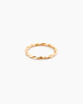  Handcrafted 9kt gold rope ring with hand-twisted wire coil detail, fine gold ring made in Sydney Australia