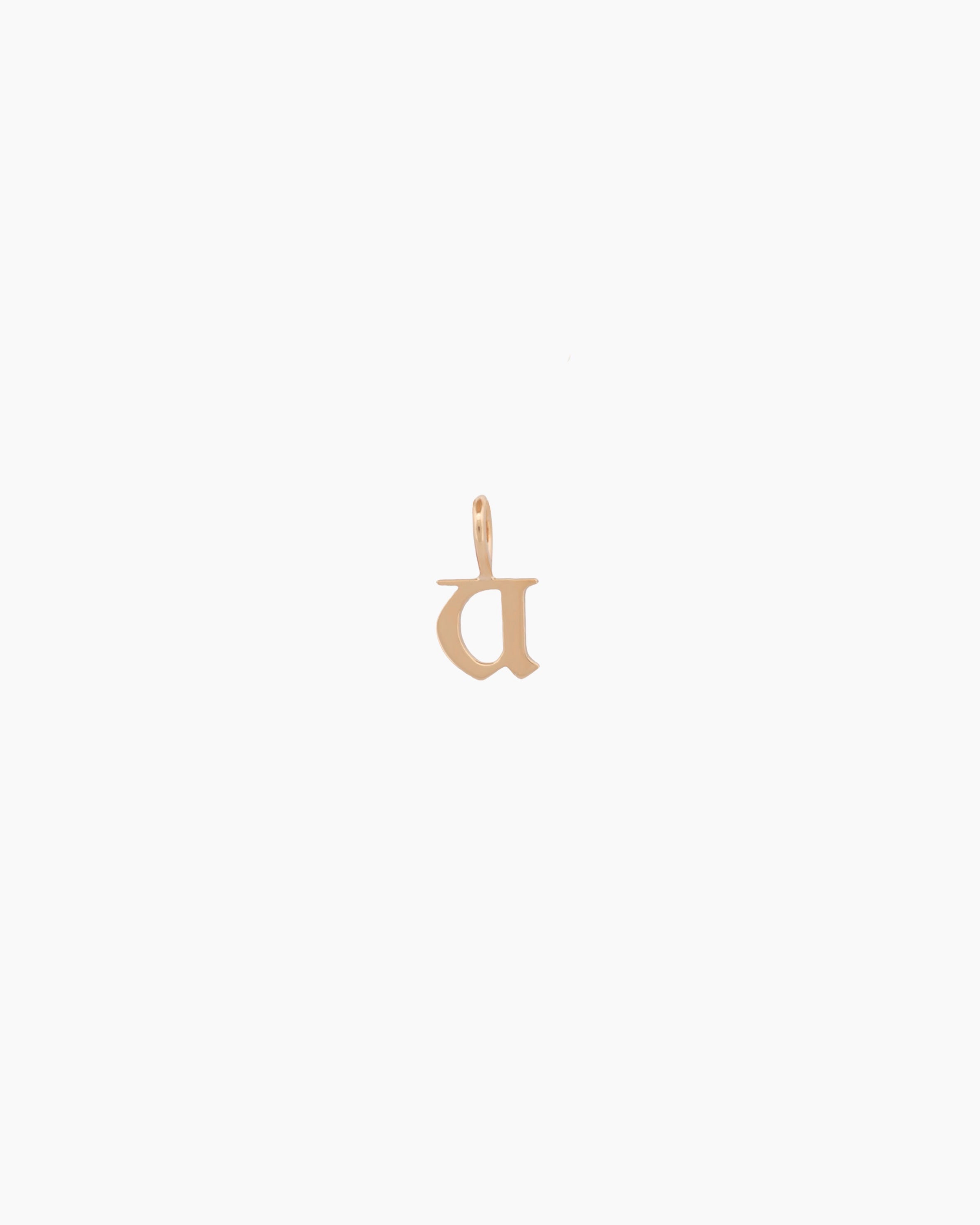 Gothic Letter Necklace | 9kt Gold