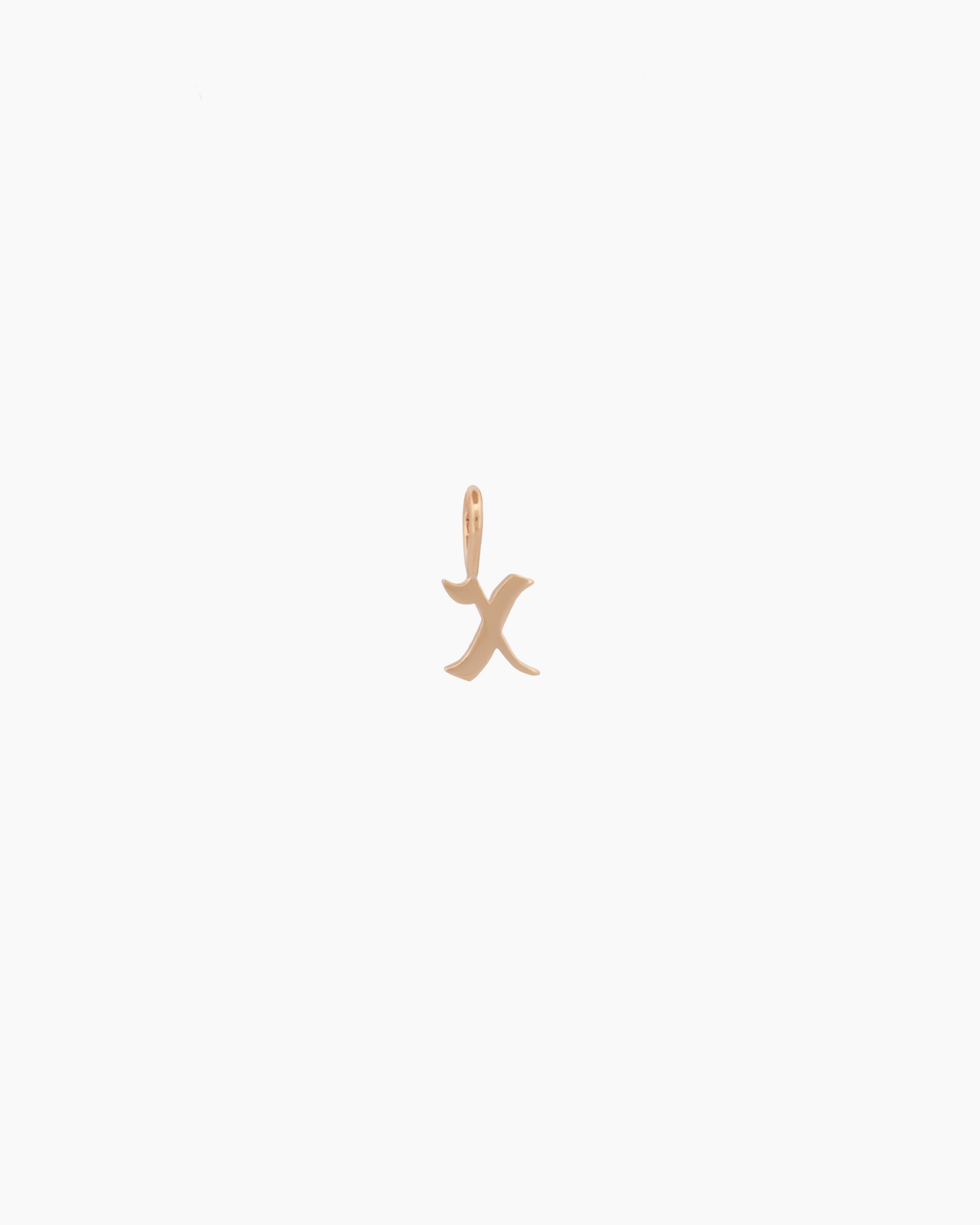 Gothic Letter Necklace | 9kt Gold