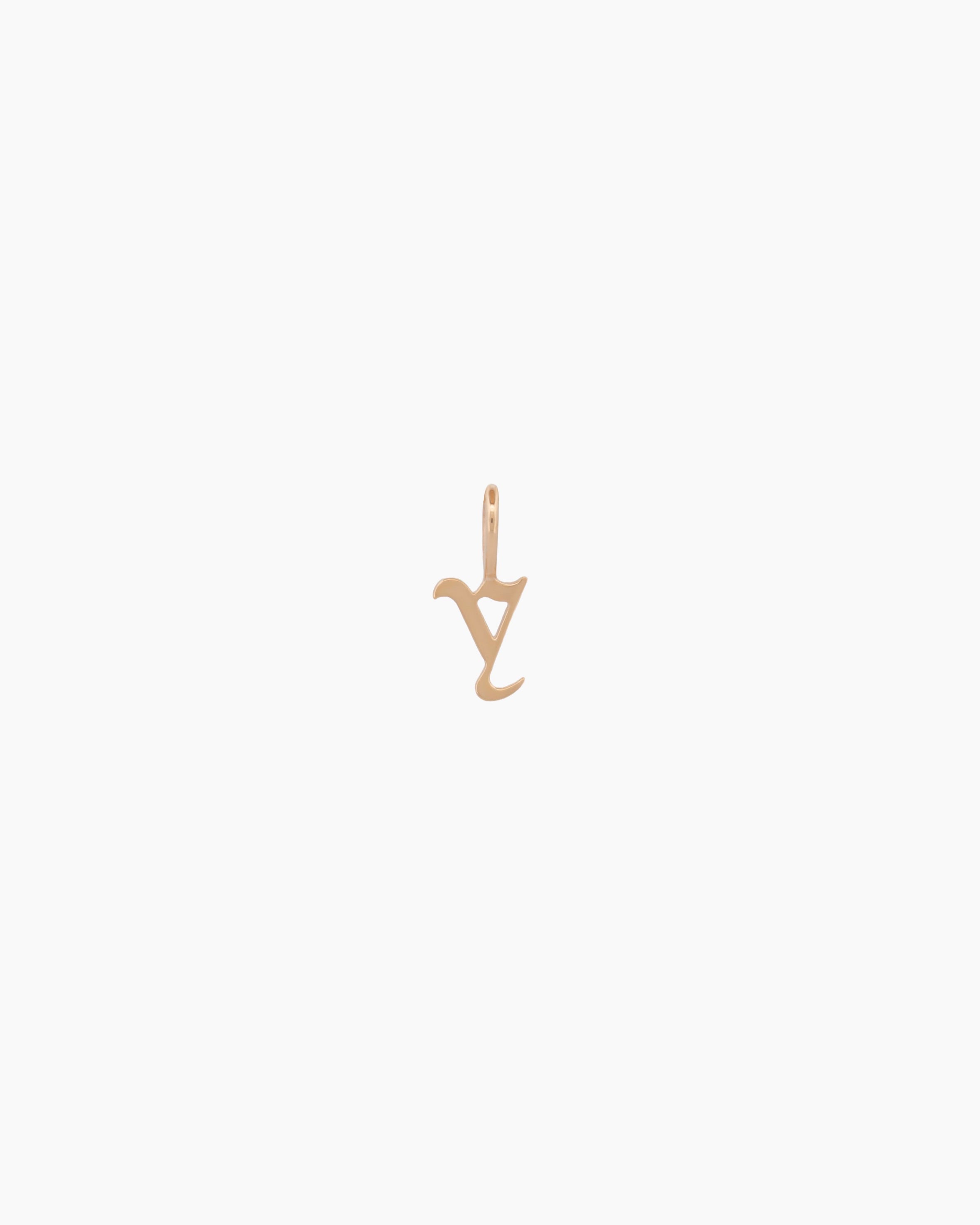 Gothic Letter Necklace | 9kt Gold